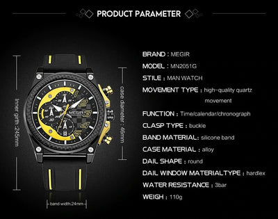 Megel Chronograph Quartz Watch