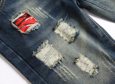 Мъжки дънки с дупки