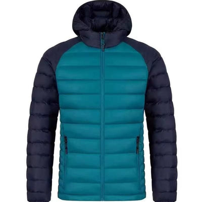 Men's Fleece - lined Thick Hooded Rib Cotton - padded Jacket - Belisimo
