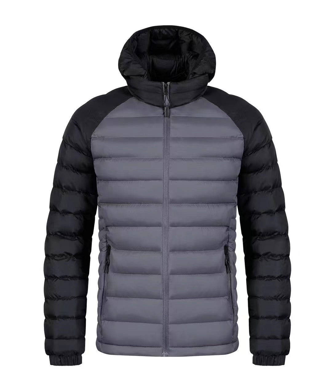 Men's Fleece - lined Thick Hooded Rib Cotton - padded Jacket - Belisimo