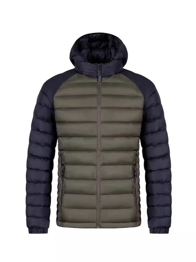 Men's Fleece - lined Thick Hooded Rib Cotton - padded Jacket - Belisimo