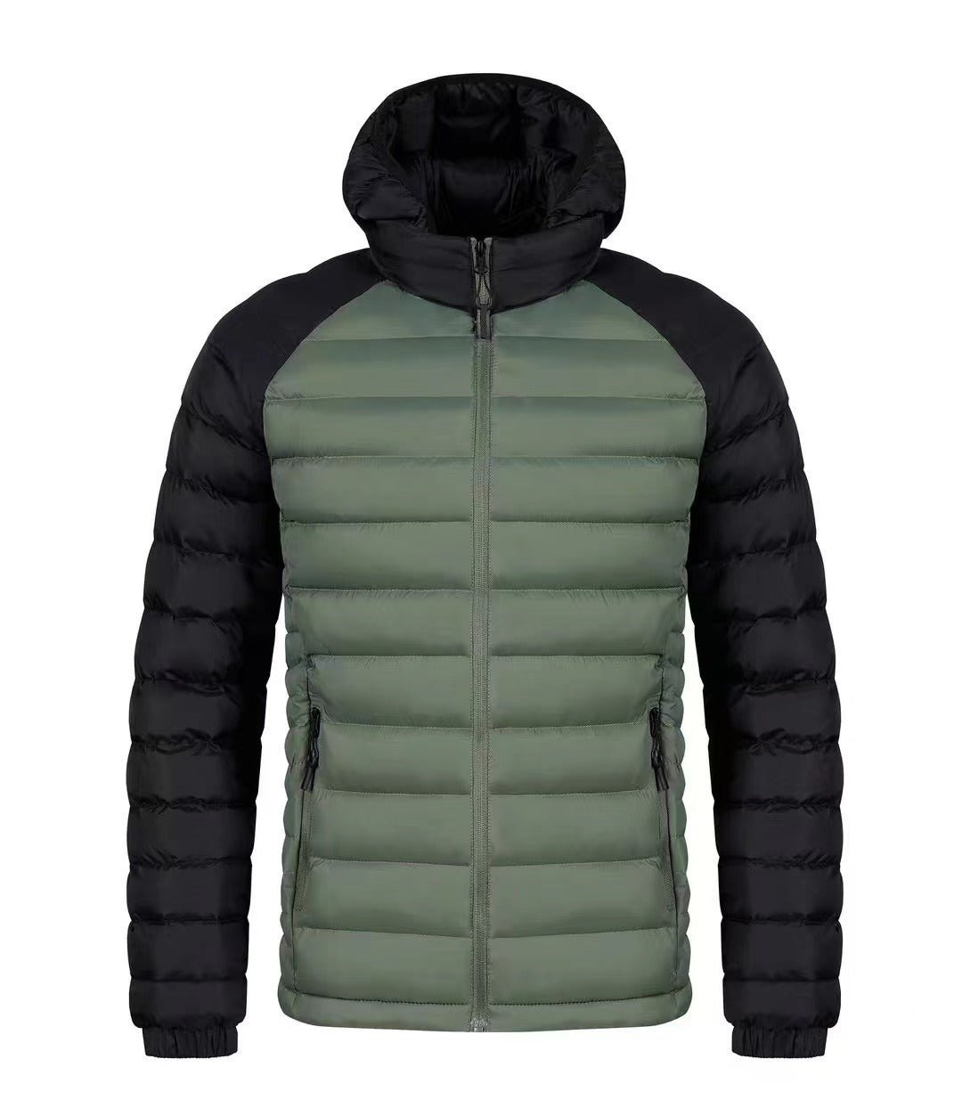 Men's Fleece - lined Thick Hooded Rib Cotton - padded Jacket - Belisimo