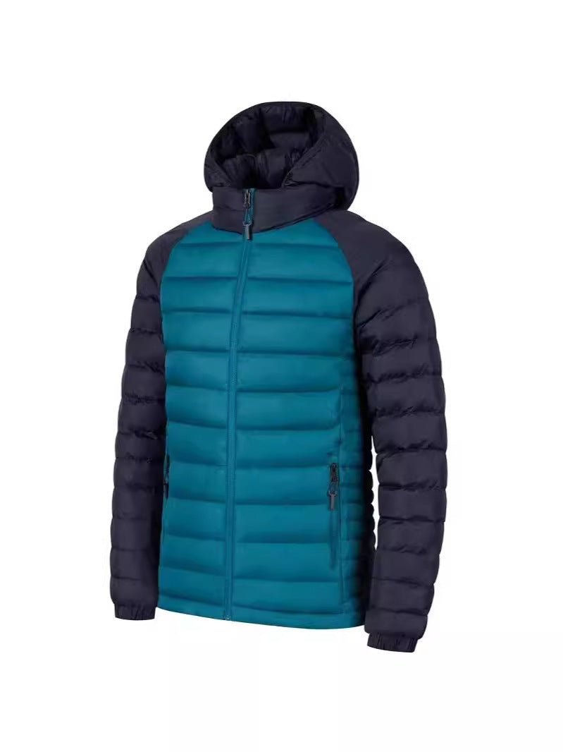 Men's Fleece - lined Thick Hooded Rib Cotton - padded Jacket - Belisimo
