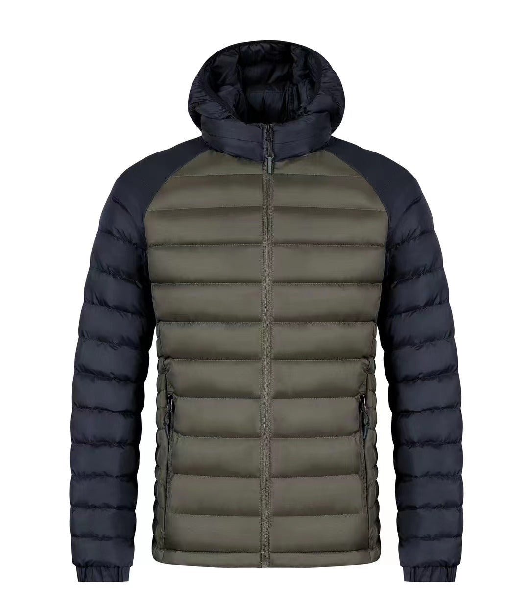Men's Fleece - lined Thick Hooded Rib Cotton - padded Jacket - Belisimo