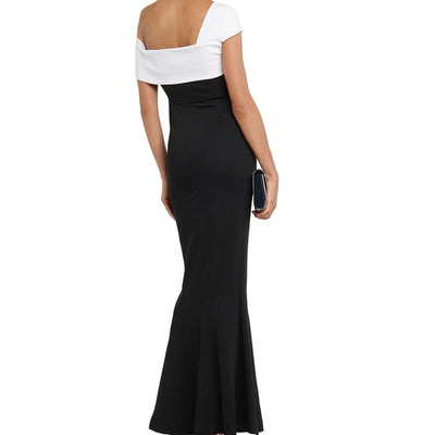 Off - shoulder Knitted Dress - Belisimo