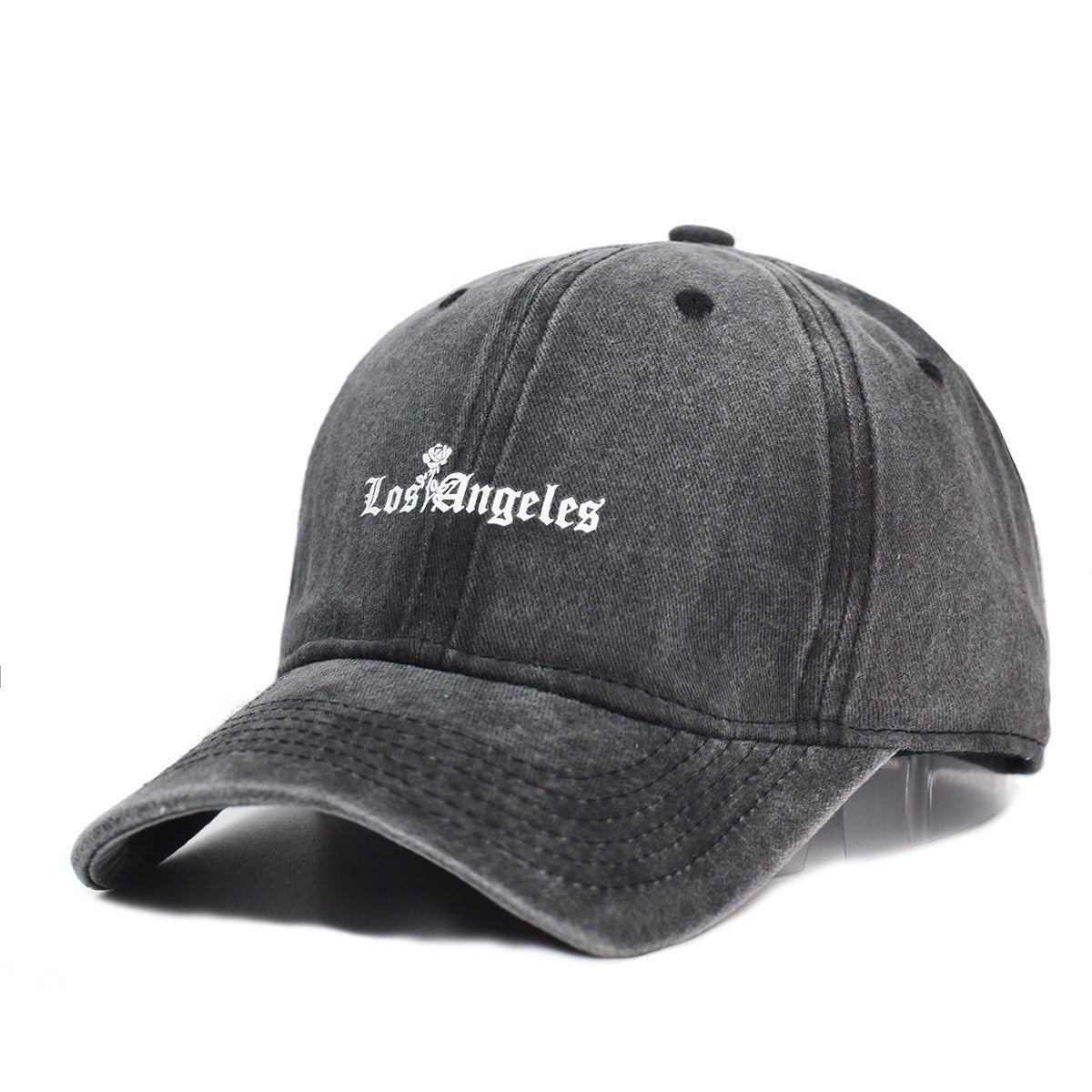 Washed Cotton Printed Hat Old Dad Hat - Belisimo