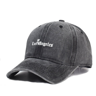 Washed Cotton Printed Hat Old Dad Hat - Belisimo