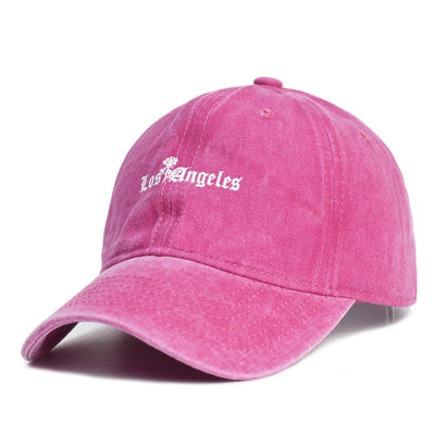 Washed Cotton Printed Hat Old Dad Hat - Belisimo