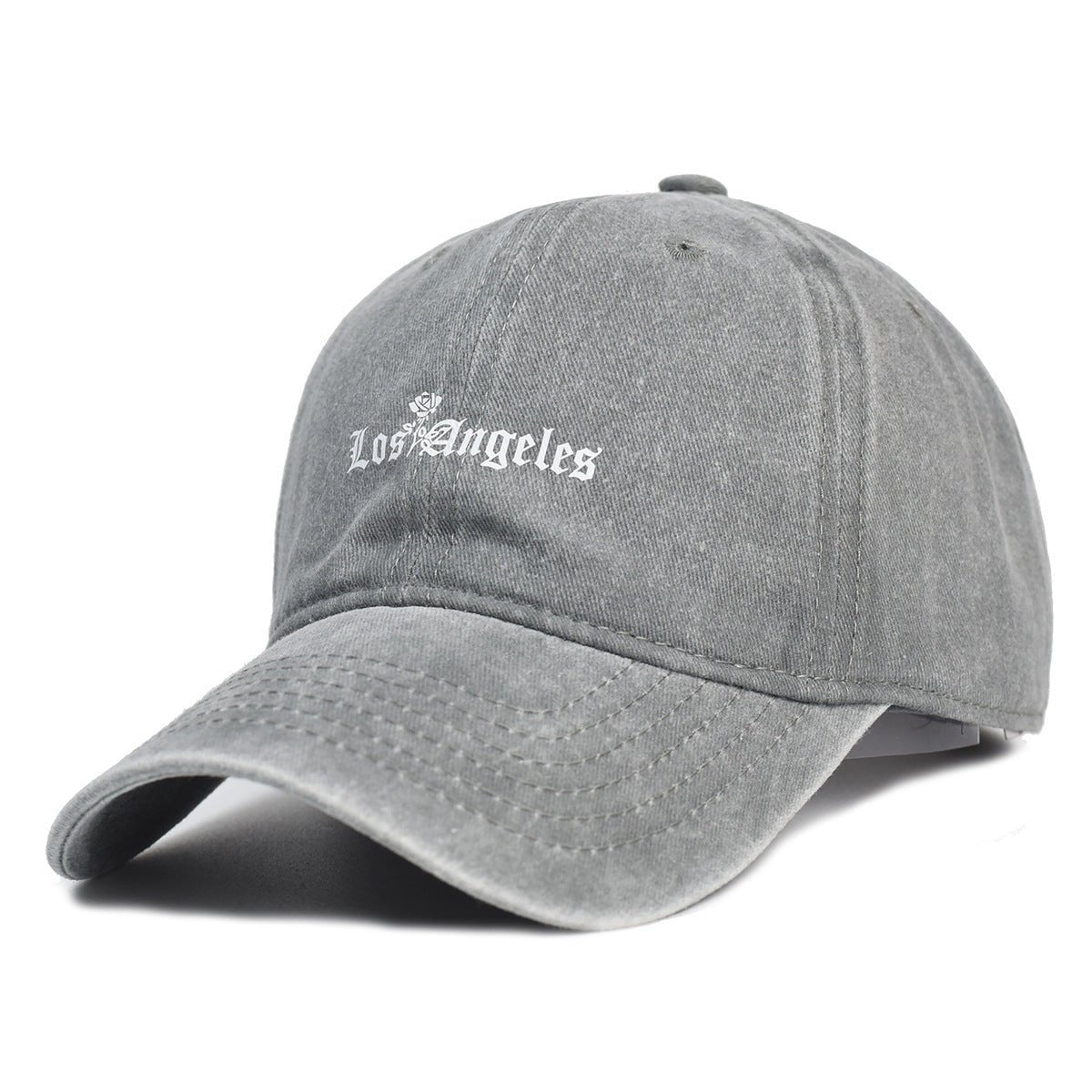 Washed Cotton Printed Hat Old Dad Hat - Belisimo