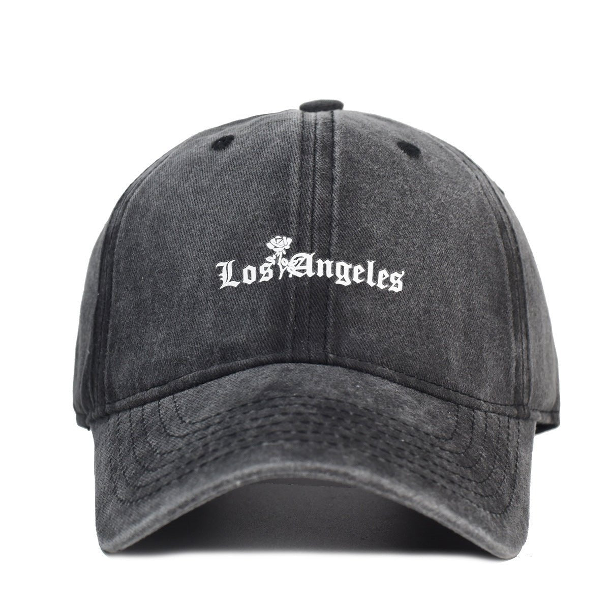 Washed Cotton Printed Hat Old Dad Hat - Belisimo