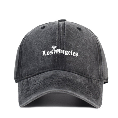 Washed Cotton Printed Hat Old Dad Hat - Belisimo