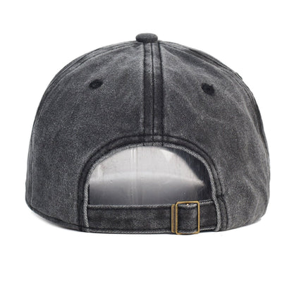 Washed Cotton Printed Hat Old Dad Hat - Belisimo