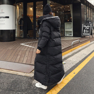 Winter Long Coat Warm Hooded Thickened Parka Jackaet For Women Clothing - Belisimo