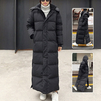 Winter Long Coat Warm Hooded Thickened Parka Jackaet For Women Clothing - Belisimo