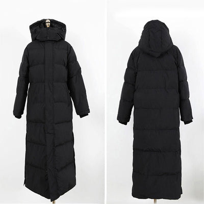 Winter Long Coat Warm Hooded Thickened Parka Jackaet For Women Clothing - Belisimo