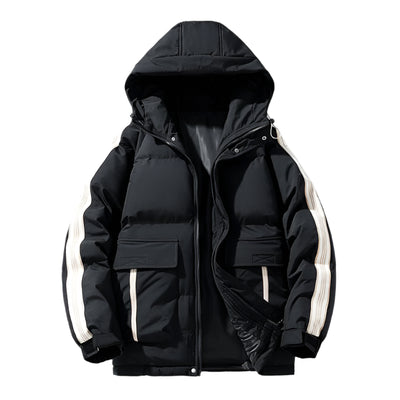 Winter Men's Cotton - padded Coat Outdoor Teen Hooded - Belisimo