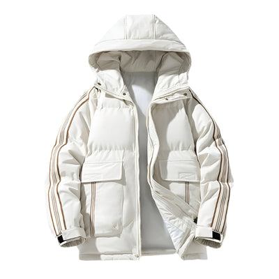 Winter Men's Cotton - padded Coat Outdoor Teen Hooded - Belisimo